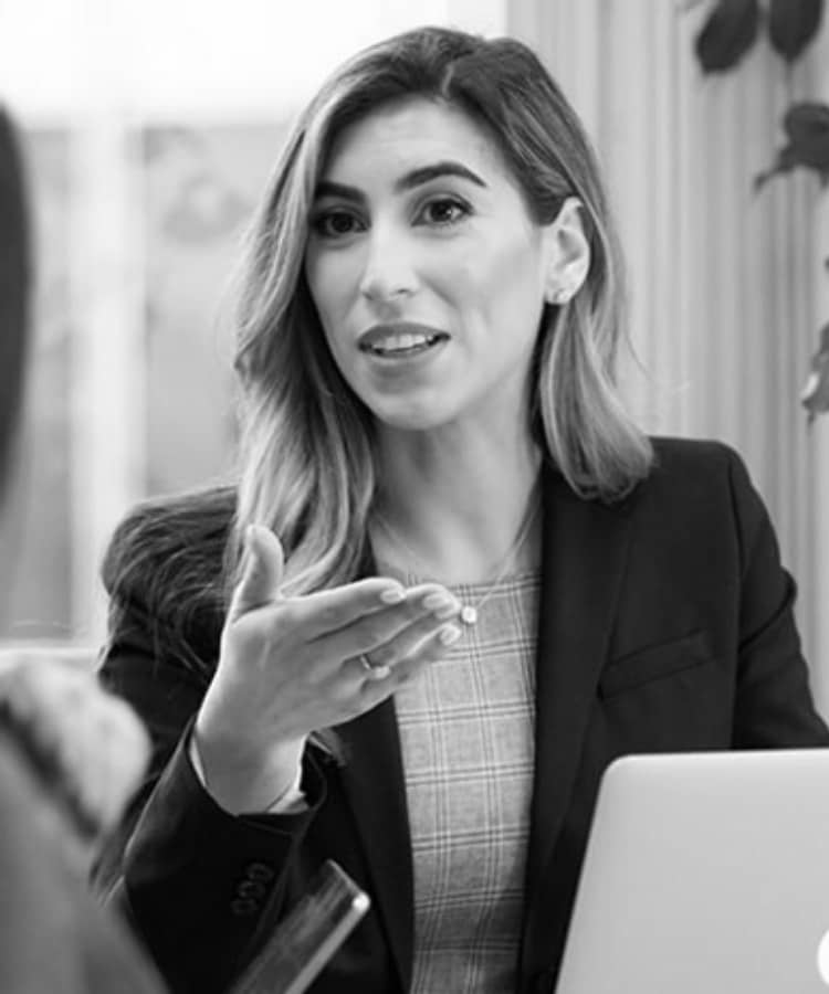 female lawyer speaking